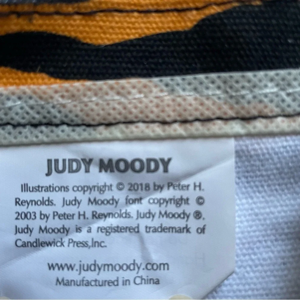 Judy Moody‎ Orange and Green Tiger Print Tote Bag